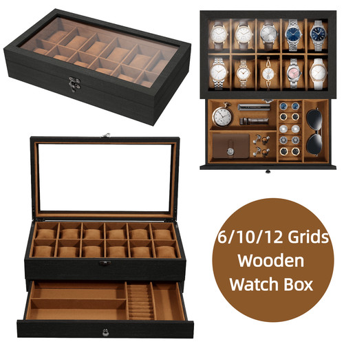 Grids wooden watch - grids,
