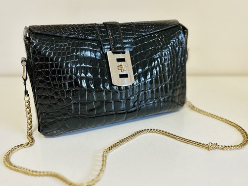 Genuine glossy crocodile skin - glossy,