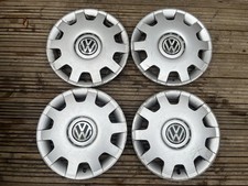 x4 Genuine Volkswagen Golf MK4 14” Wheel Trims Hub Caps Set