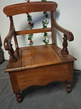 Antique Victorian Oak Commode
