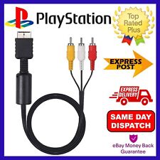 AV CABLE FOR SONY PLAYSTATION 1 / 2 / 3 PS1 PS2 PS3 RCA COMPOSITE TV LEAD 