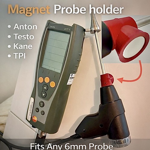 Red magnet probe holder - holder, with