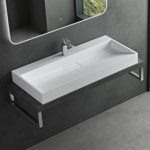 Bathroom basin wall hung - wall,