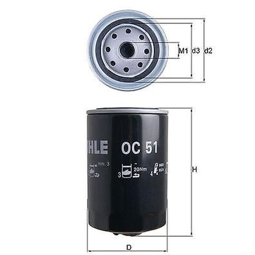 Knecht oil filter for - 51,