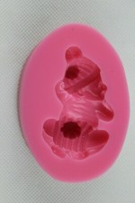 Baby Mould Sleeping Nappy Bob hat Silicone Christening Cake Topper Fondant Icing
