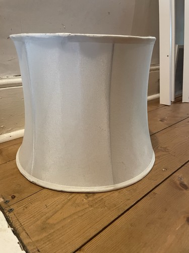 Large pleated lampshade cream - large,