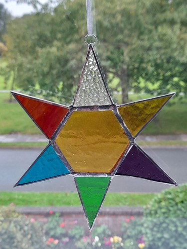 Stained glass window - window, tree