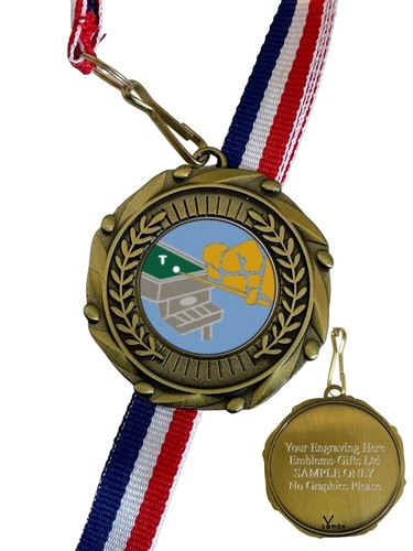 Bar billiards 45mm combo medal - bar,