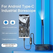 7.0MM TYPE-C Endoscope Camera IP67 Waterproof 6 LEDs Adjustable USB Android UK
