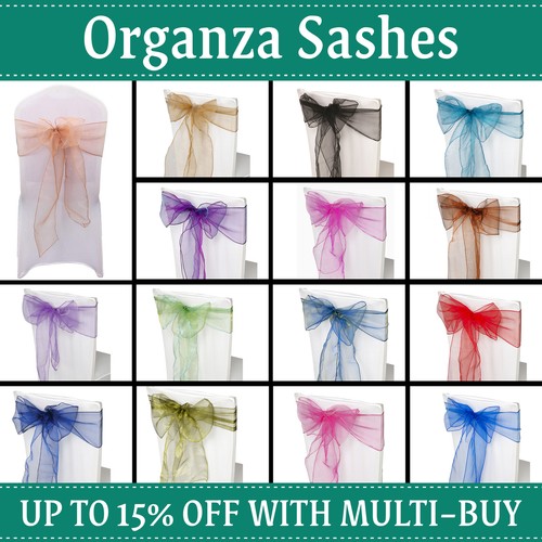17x280cm 100x organza sashes - organza,