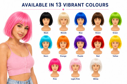 Indigo short bob wig fancy - bob,