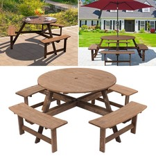 Outdoor 6/8 Seater Wooden Pub
