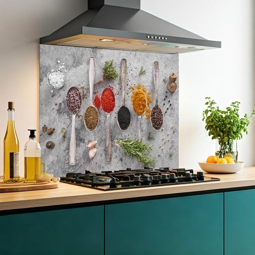 Printed glass kitchen - glass,