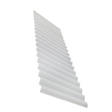 PVC Clear Plastic Corrugated Roofing Sheets UV Protected High Impact Strength