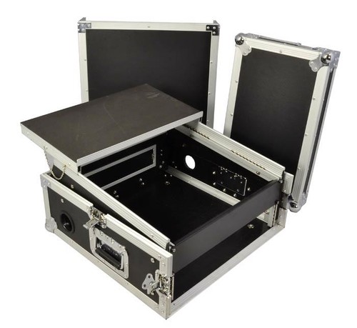 Mixer flight case with - 2u,