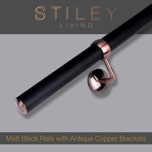 Matt black indoor stair - matt,