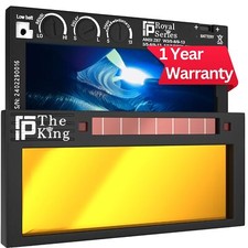 The King | Shade 5-13 2x4 1/4 Adjustable Gold Auto Darkening Welding Lens