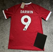 Darwin Nunez #9 Hand Signed Liverpool Football Shirt with COA Nike Authentic