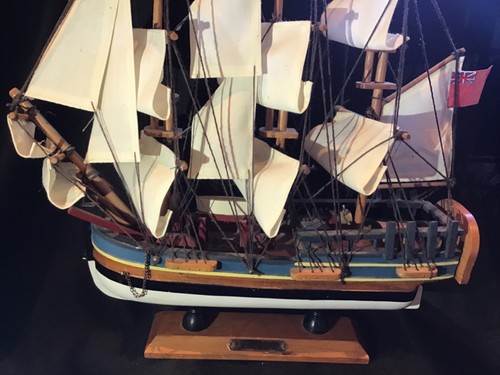 Wooden model sailing ship hms - ship,