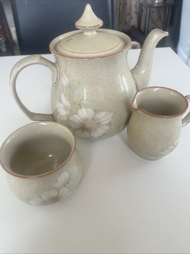 Denby daybreak tea pot - denby,