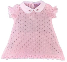 Baby Knitted DRESS Girl Fine Knit Spanish Style PINK