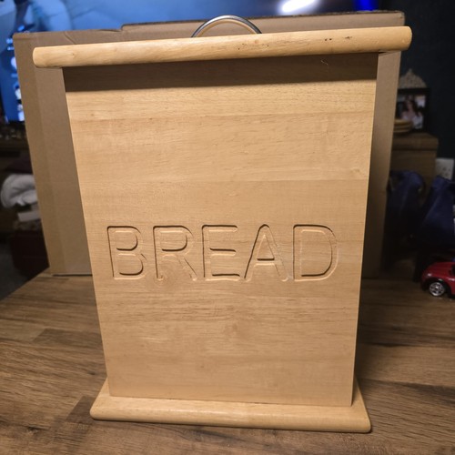 Wooden bread bin - wooden,