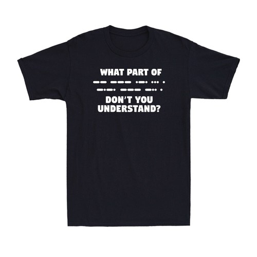 What part morse - of, don't