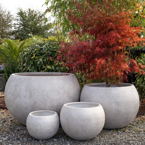 110cm rustic bowl planter - 110cm, planter/pot