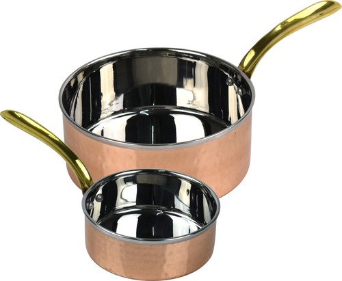 Copper sauce pan set pans - copper,
