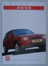VAUXHALL NOVA Brochure 1989