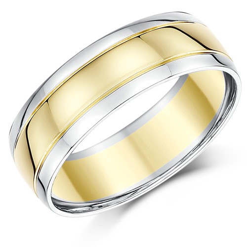 9ct two colour - two, wedding