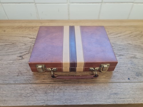 Vintage faux leather travel - faux,