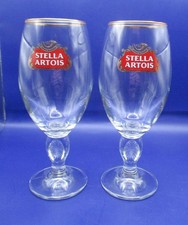 Two Stella Artois Chalice Beer