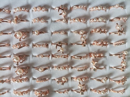 100x mixed fashion rings - mixed,