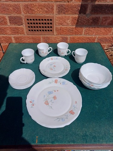 Vintage arcopal dinner set - arcopal,