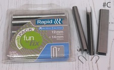 Rapid Staples for Cable Tacker Staple Gun U Shape for Cables and Pipes up to 6mm