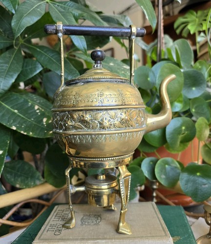 Vintage brass spirit kettle - vintage,
