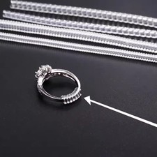 4pcs Transparent Spiral Ring