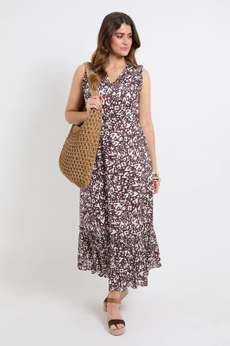 Wallis brown maxi - brown,