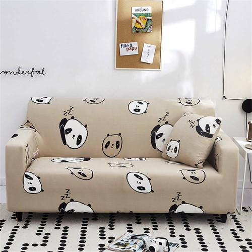 Panda head stretch sofa cover - sofa,