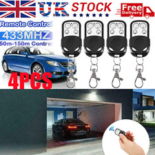 4PCS Universal Garage Door Remote 433mhz Electric Cloning Control Key Fob Opener