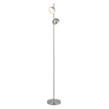 2 Light Bulbs Satin Silver