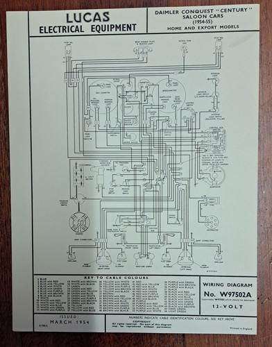 Original lucas wiring diagram - original,