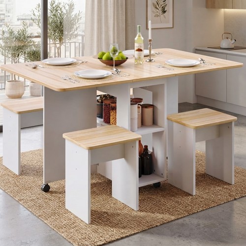 Modern red oak - red, table