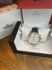 Tissot Mens Chrono XL Watch Rose Gold 45mm Brown Leather StrapT116.617.36.037.00