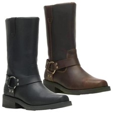 Mens Harley Davidson Korsen 11" Zip Up Riding Biker Ankle Boots Sizes 6 to 12