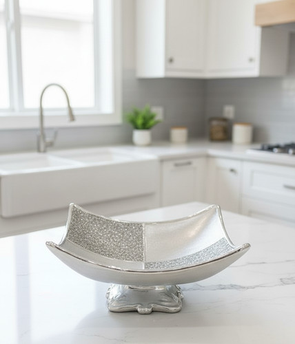 Ceramic diamond fruit bowl - ceramic,