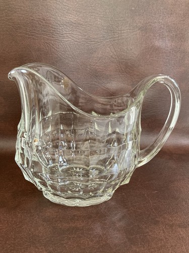 Large glass water jug vintage - large,