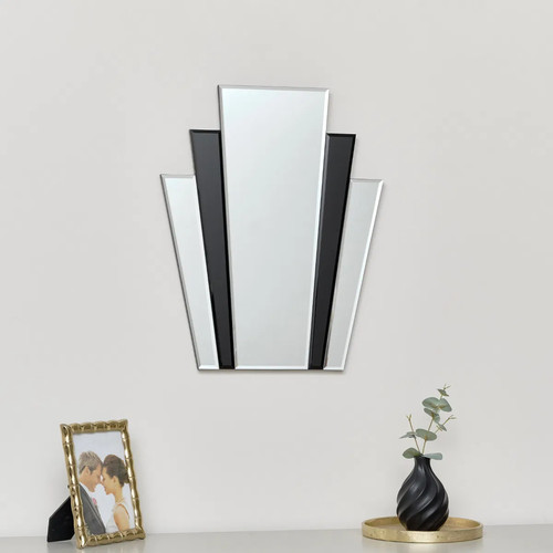 Black glass panelled - , retro