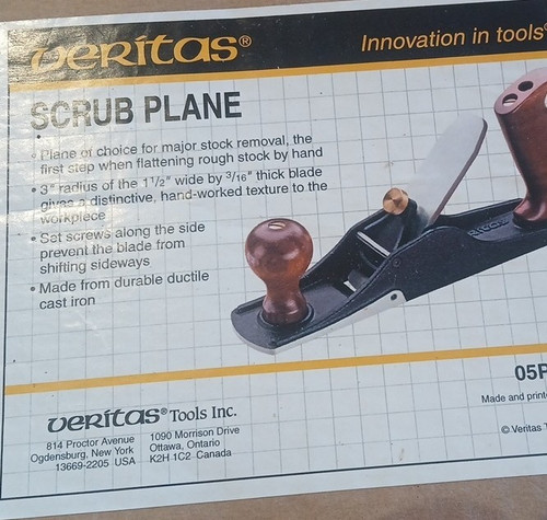 Veritas scrub plane steel - veritas,